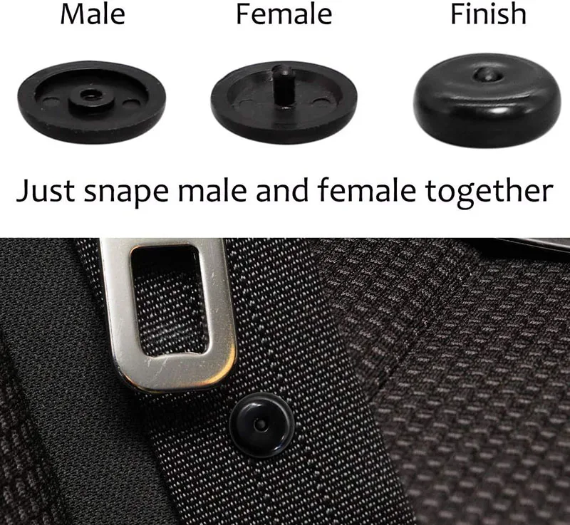 Universal PP Polypropylene black beige grey red vehicle auto car safety seat belt fastener clip stopper buckle button