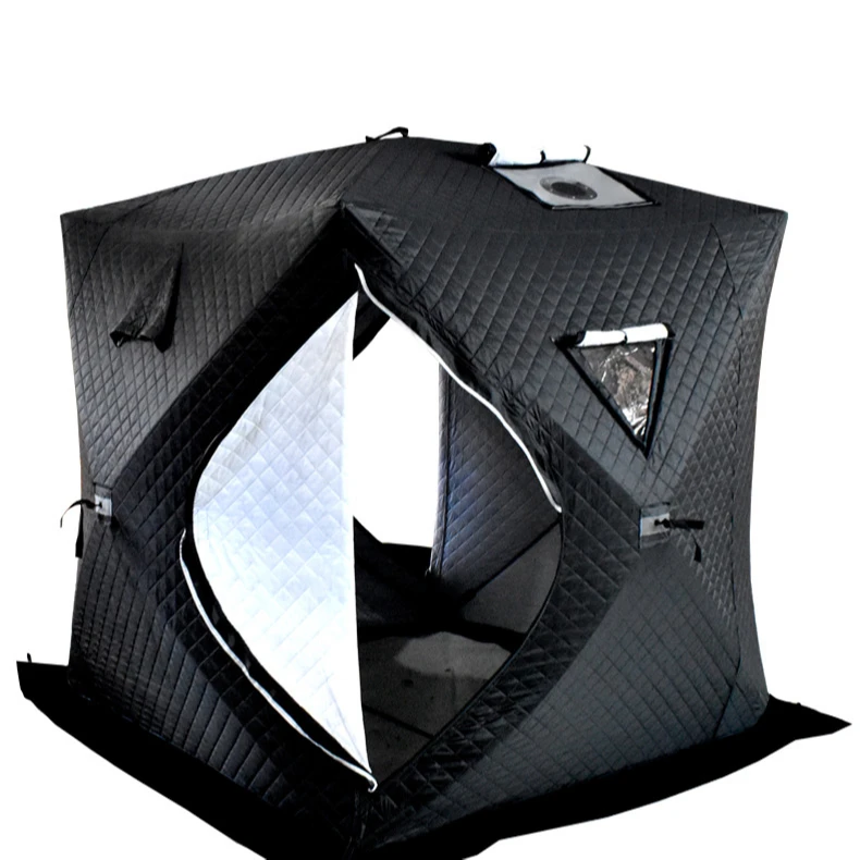 Customized Outdoor Thickening Warm Windproof Snow Fishing House Ice Fishing Tent Winter Portable Tent For Winter Fishing Cube