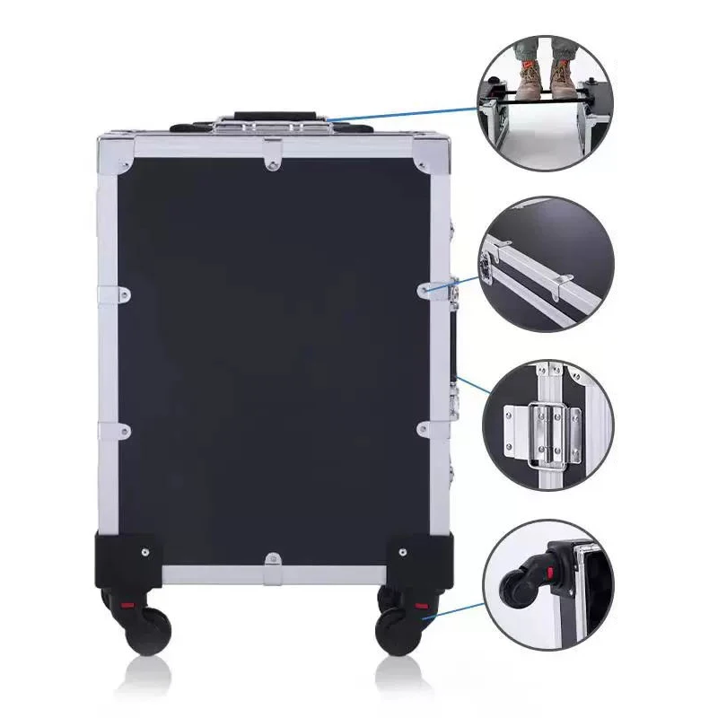 Aluminum alloy lightweight trolley case instrument case aviation case on  customization