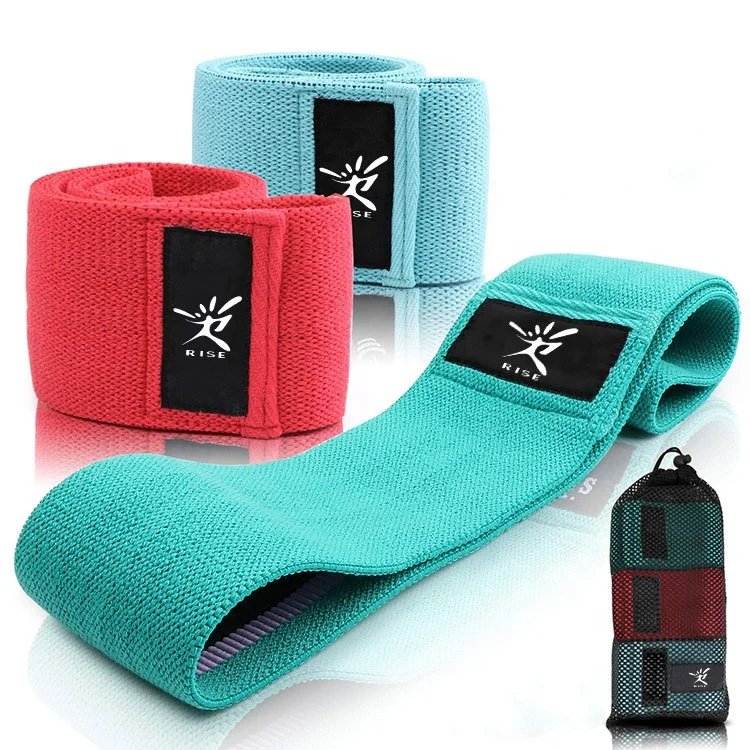 Hot Sell Hip Resistance Elastic Exercise Bands Custom Colourful Latex Oem Polybag Or Carry Bag Or Customize 15-30 Days