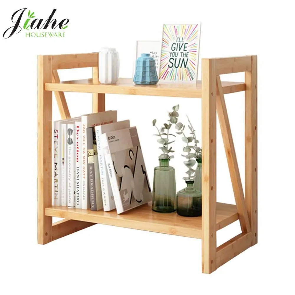 Bamboo Office для настольных книг Дисплей Организатор книжный шкаф стеллажи