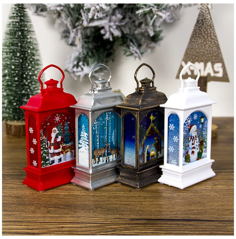 Hot Selling LED Christmas Tree Decorations Gifts Hanging Lantern Outdoor