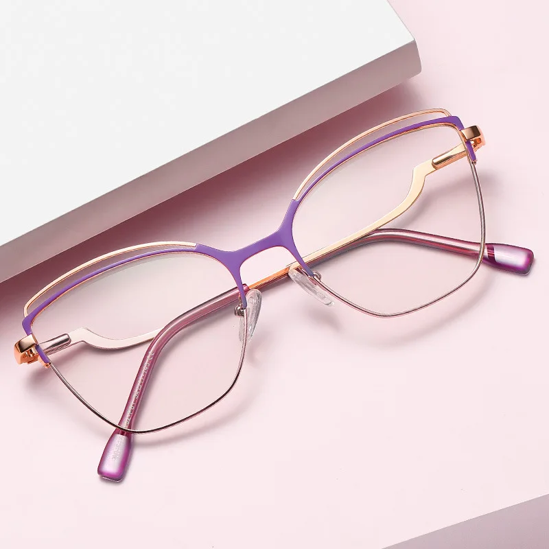 Round Metal anti blue light glasses For play computer and mobile phone game