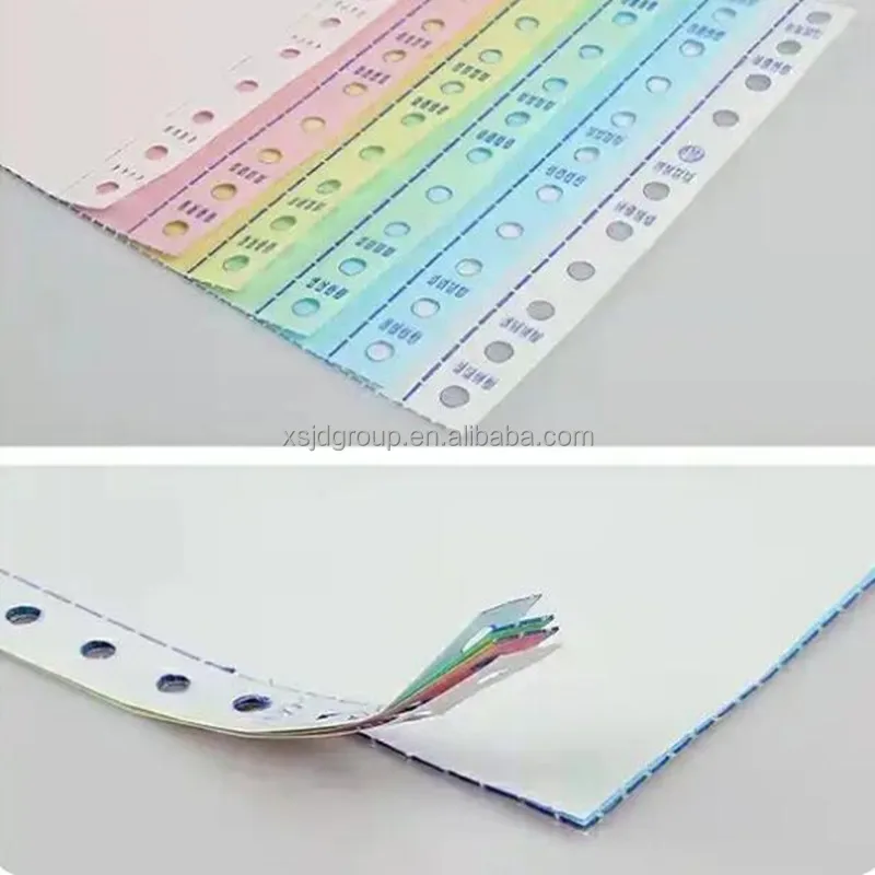 Manufacturer 3 plys 4ply continuous copy computer forms carbonless paper
