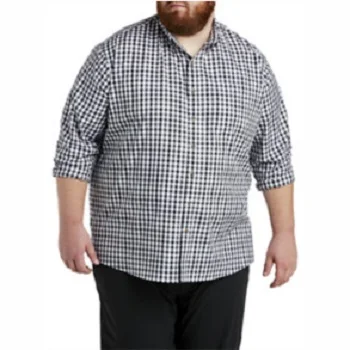 Оптовая цена, фабрика, OEM дизайн, мужские рубашки большого размера с индивидуальным логотипом