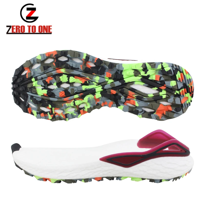 New Design Popcorn Sport Insole EVA Outsole Painting Shoe Soles