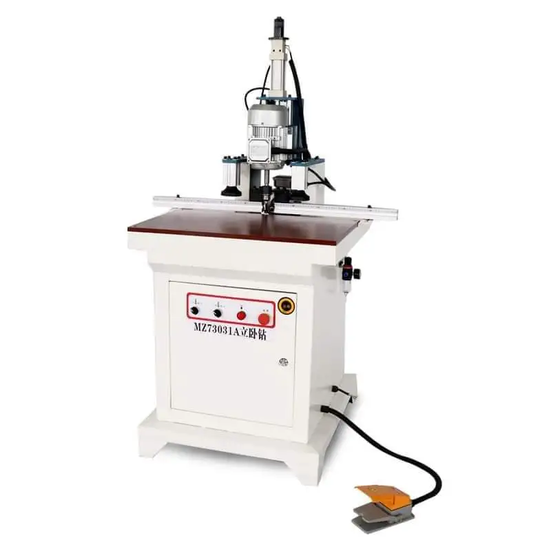 Woodworking three in one semi-automatic drilling machine Panel furniture drill
