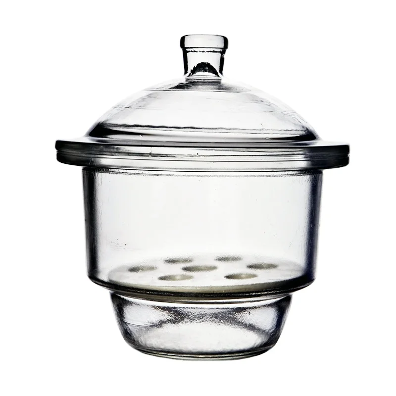 Laboratory Clear Glass Desiccator With Porcelain Plate