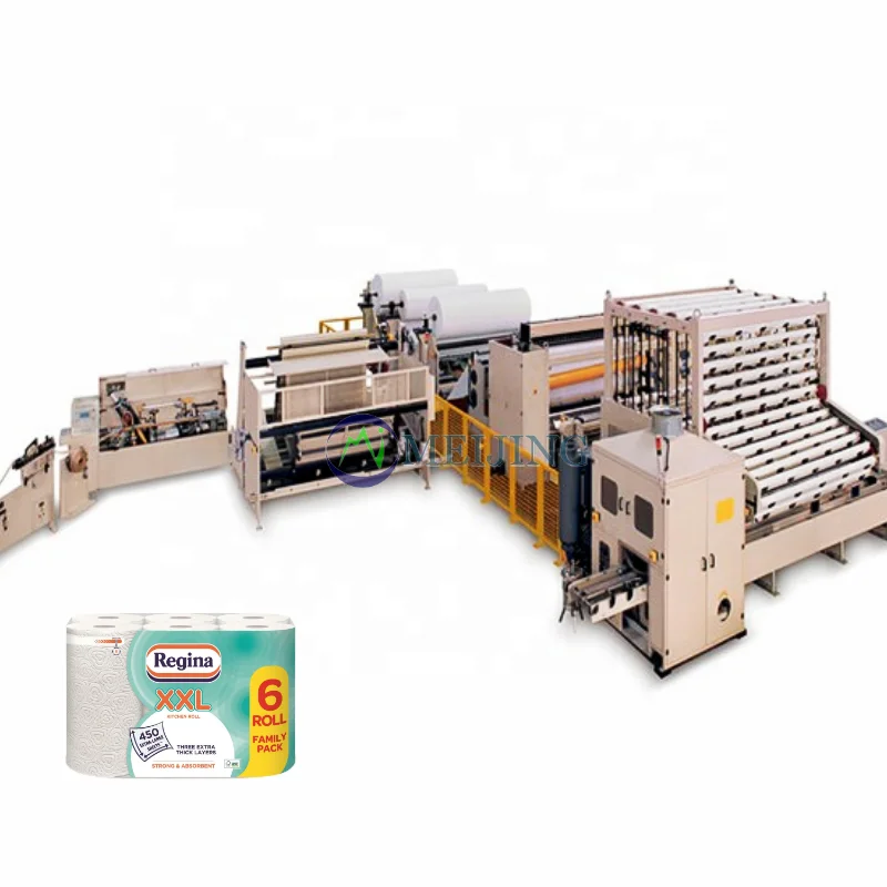 Small Business  Factory Sale Auto Tissue Paper Production Line Toilet hygienic Paper Making Machine For Sale