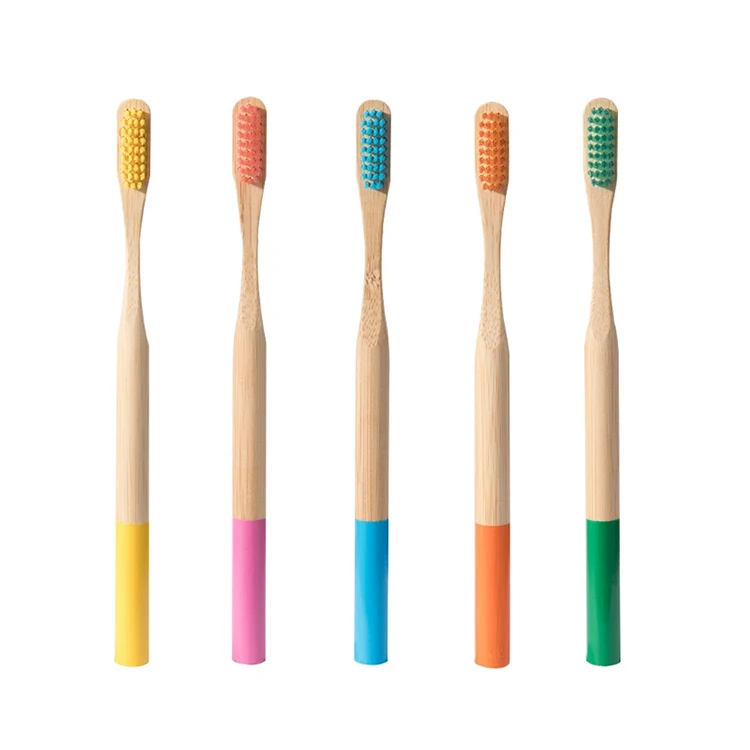 Wholesale bamboo Bristles Eco Friendly Recyclable BPA Free 4 pack Biodegradable Vegan gift Organic Bamboo Toothbrush