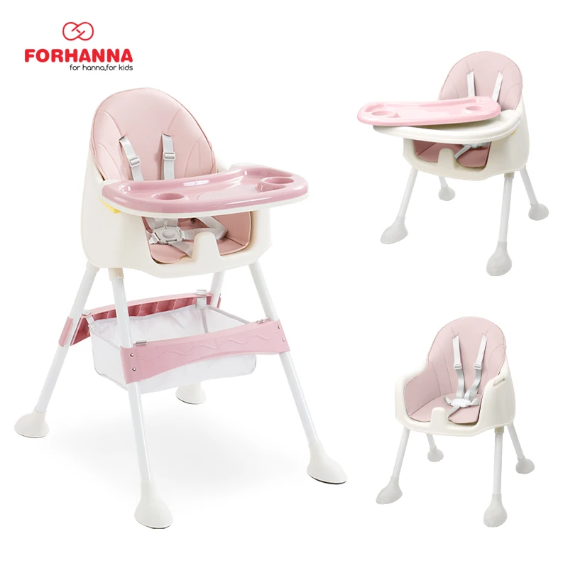 2022 Hot Selling Children Table And Chair Plastic Baby Dining Chair Of Baby High Chair with PU cushion