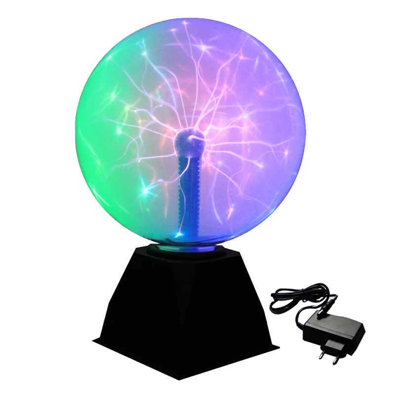 USB Powered Plasma Lamp Nebula Sphere Globe Creative Plasma Ball 8 Inch,Electric Plasma Light