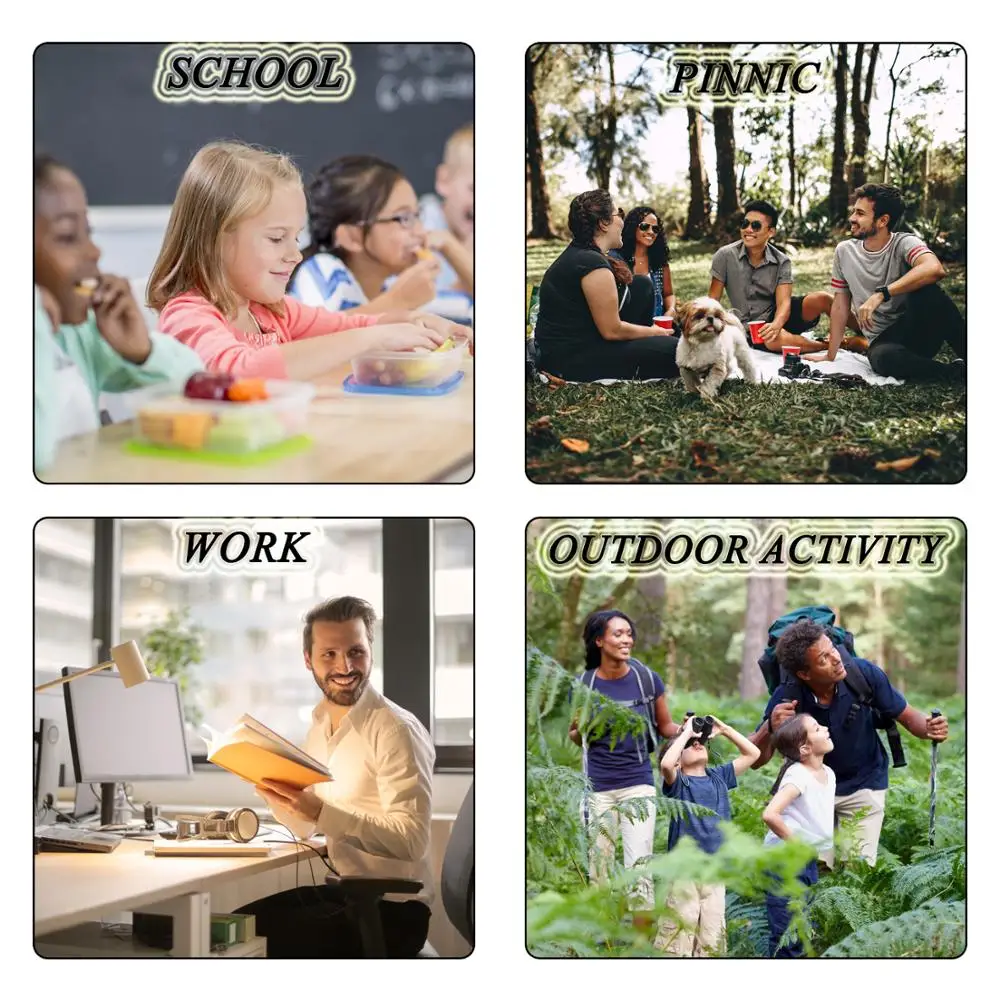 Lokass Large Capacity Wide Open Insulated Lunch Box Cooler Tote Bag Lunch Bags for Women Men