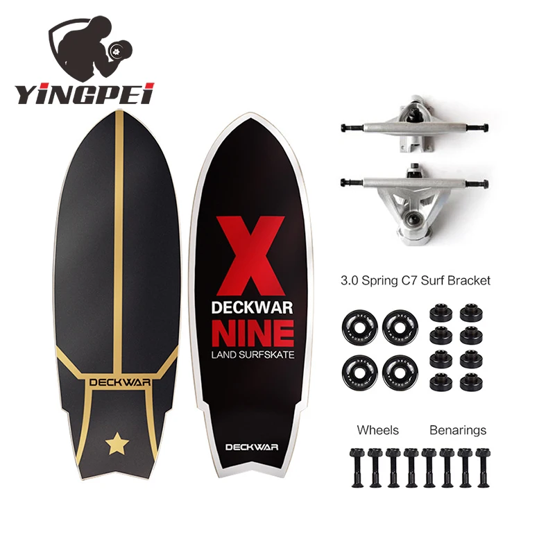 YINGPEI Surf Skate Geele CX4 CX7 S7 Truck 7 Ply Russia Maple Wooden Land Carver Surfskate
