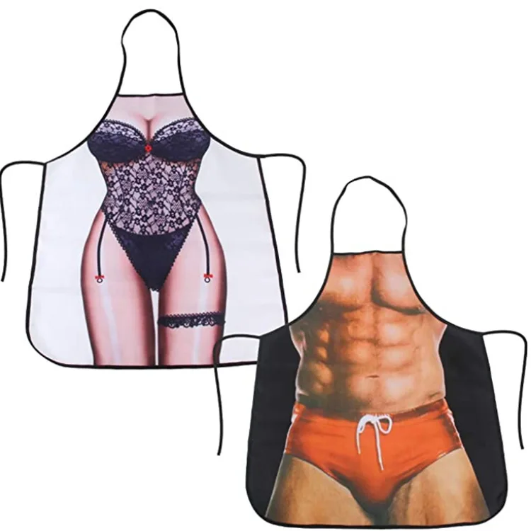 customized hot sexy apron funny creative net red hot pot shop performance party adult apron