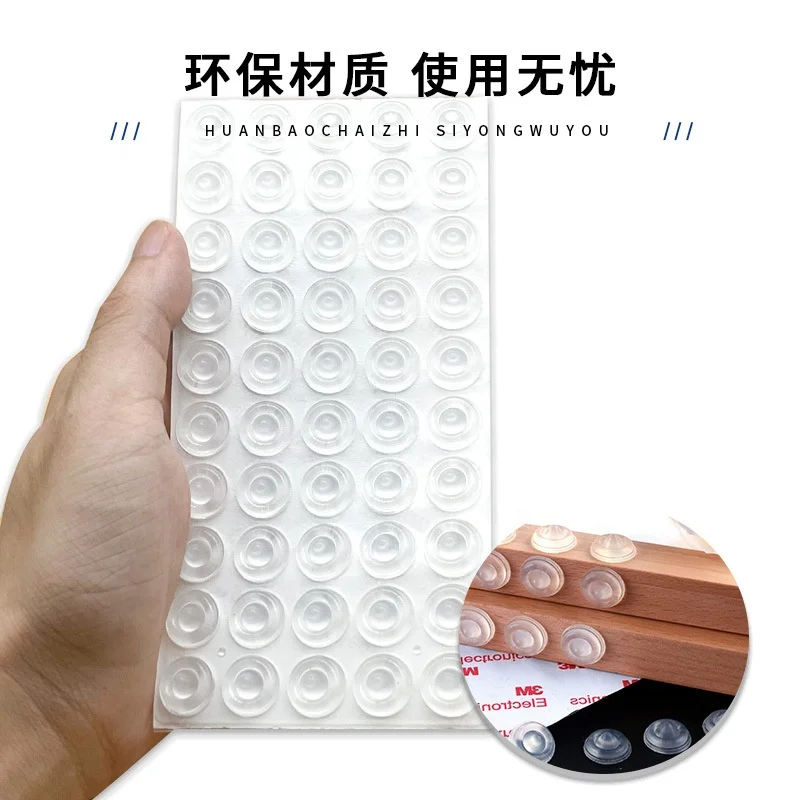 Cylindrical Skid Resistance Silicone Rubber Bumper Pads Wall Shields Bumper