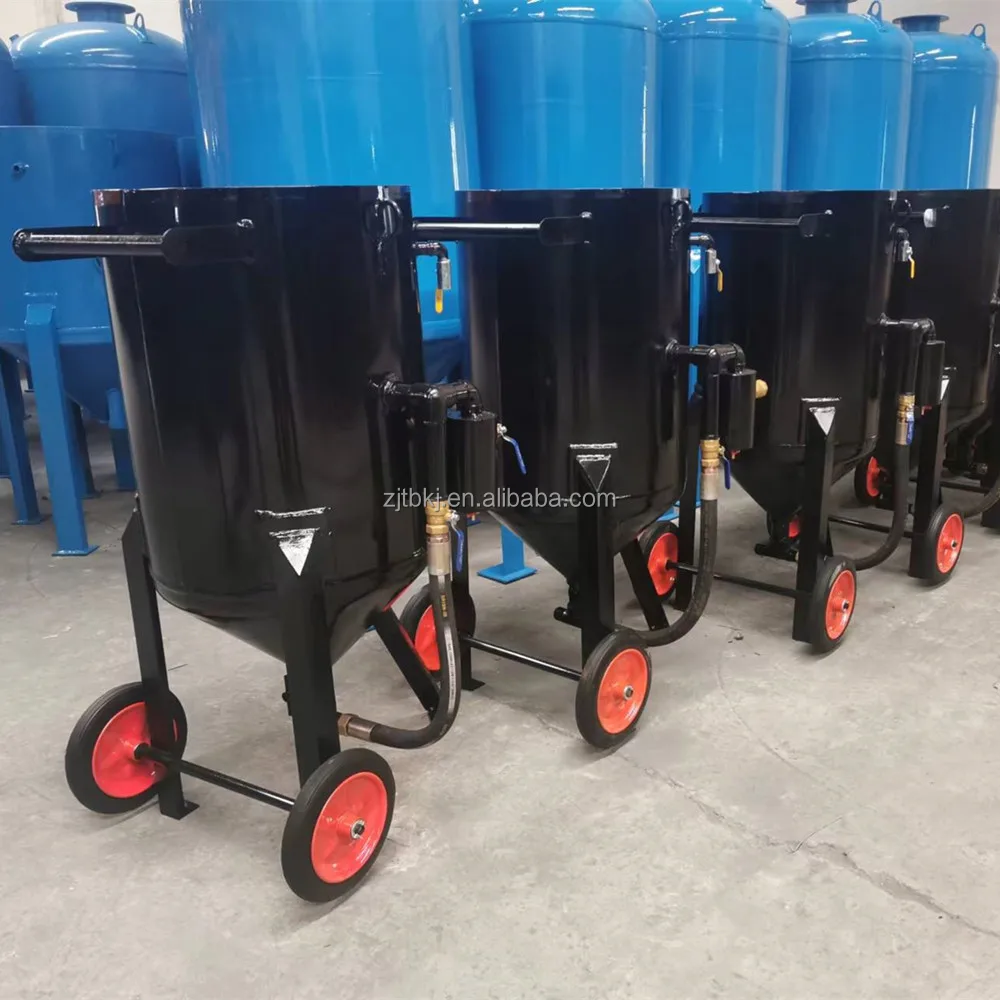 Automatic Dry Sand Blasting Machine Portable Abrasive Sand Blaster with Sand Blasting Gun