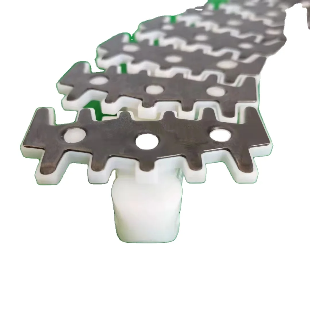 OEM ODM услуги наклонная Пластиковая Гибкая конвейерная цепь