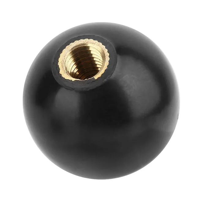 Ball Shaped Knob with M12 Female Thread Copper Nut for Machine Tools