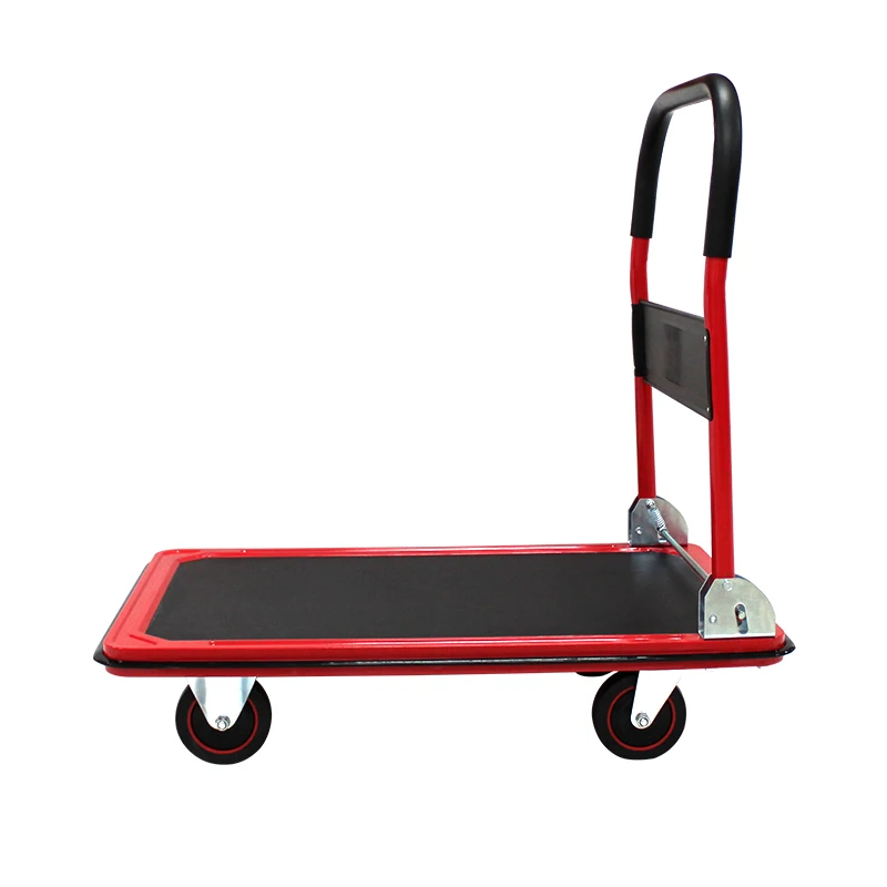 Push Cart DollyMoving Platform Hand Truck, Foldable for Easy Storage and 360 Degree Swivel Wheels