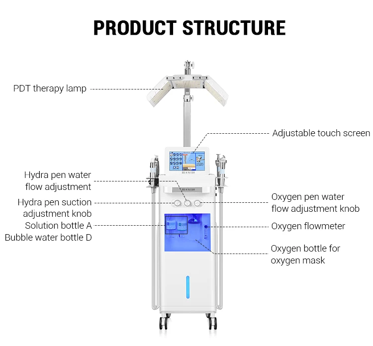 Newly Profession Facial Heating Device Aqua Water Peel Deep Clean Spa Skin Care Machine Cheap Price For Home And Clinic Use