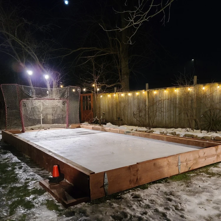 Fapre Wholesale Uhmwpe Synthetic Ice Rink Panel Hockey Rink Plastic Floor Tiles For Ice Hockey Rink