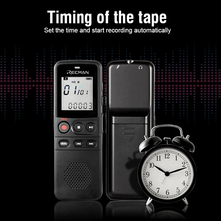 Professional Portable Digital Voice Recorder for Dictaphone Audio Recorder WAV MP3 Player