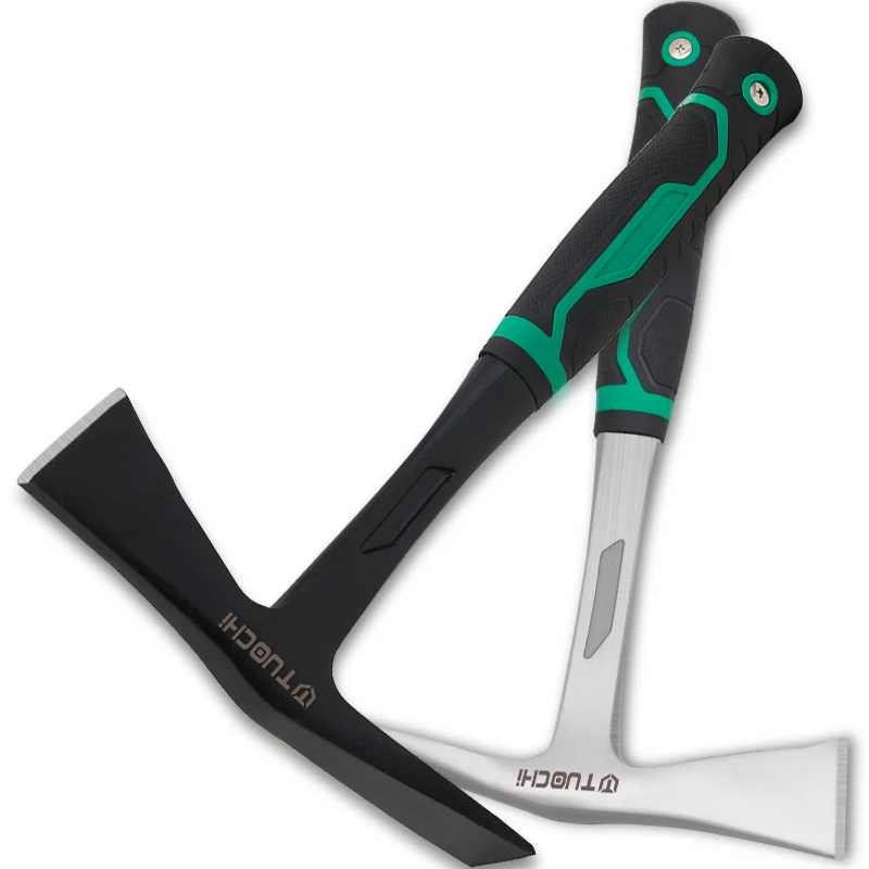 Multifunctional outdoor wood splitting geological exploration tool axe tip mountain planing tool Geological Estwing hammer