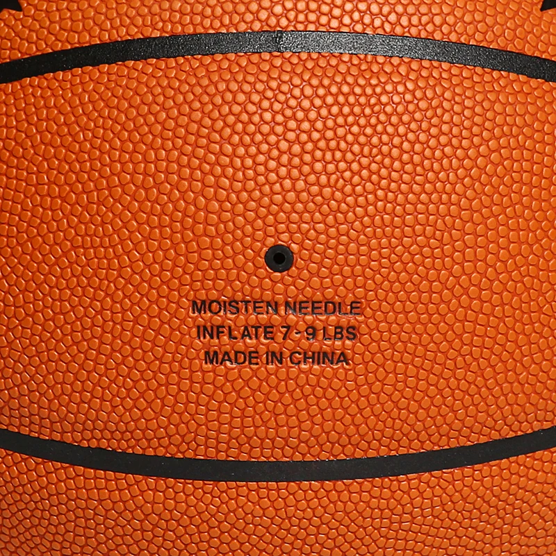 Custom Size 7 6 5 Compsite PU Training Basketball, Tacky Moisture Absorbing Leather Basketball Ball