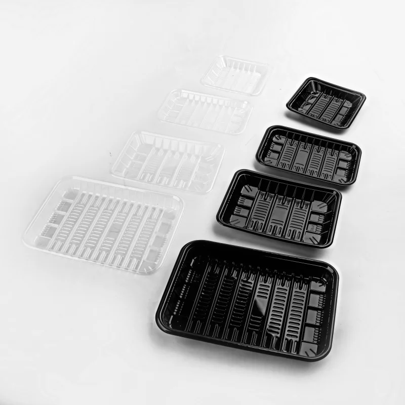 plastic disposable food boxes clear PET fruit containers take out food plastic box packaging