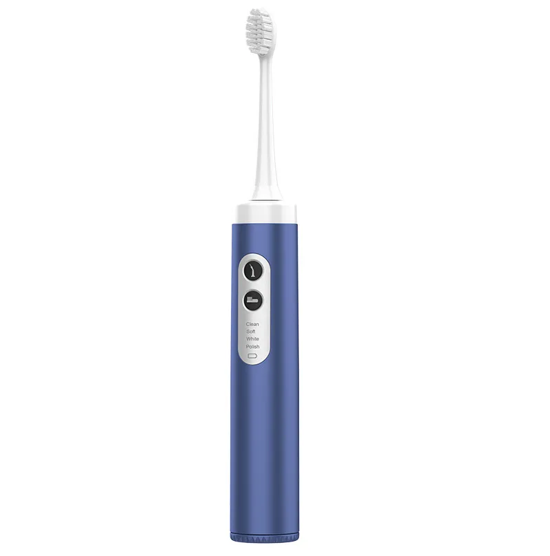 2 in 1 Household Acoustic Magnetic Electric Toothbrush Intelligent Replaceable Function Waterproof Inductive Charging Adult Gift