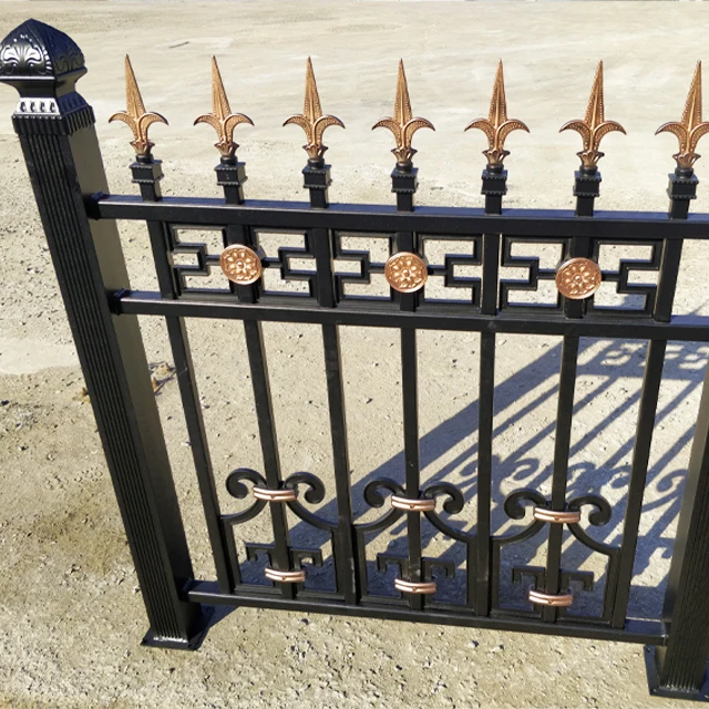 China Metal fence modern newly design fence garden Aluminum fence