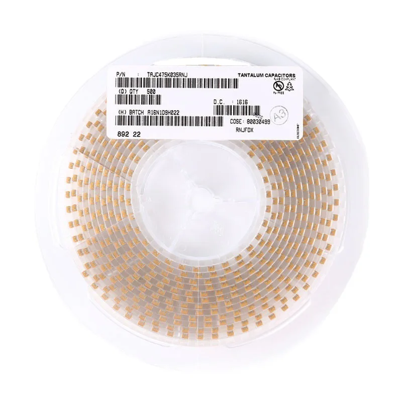 TAJC476K020RNJ|  AVX tantalum capacitor  2312 47 uF 20V 10% 6032-26