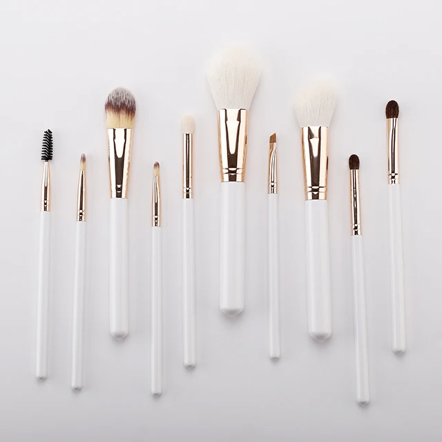 HXT-007 top quality professional rose gold private label makeup brush set cosmetics beauty tools brushes kit velours brush bag