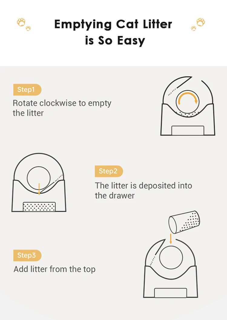 Semi-automatic Shovel Excrement Tools Drawer Cat Litter Box Intelligent Cat Toilet