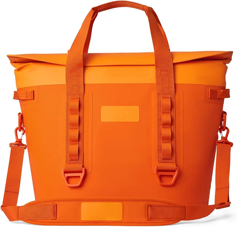 Factory Wholesaler Waterproof Orange Insulated Cooler Tote Bag For Beach Picnic
