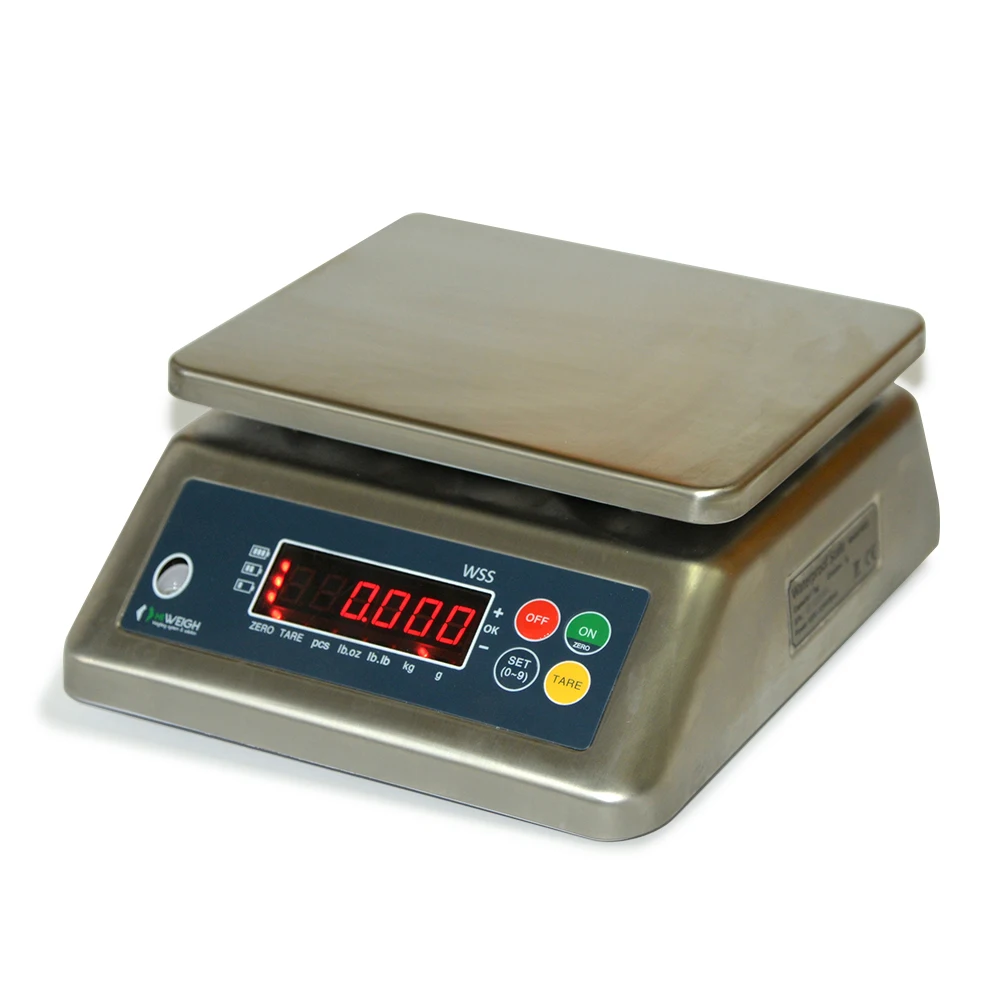 
WSS 3Kg 6Kg 15Kg 30Kg Electronic Super SS Washdown Digital Waterproof Scale 