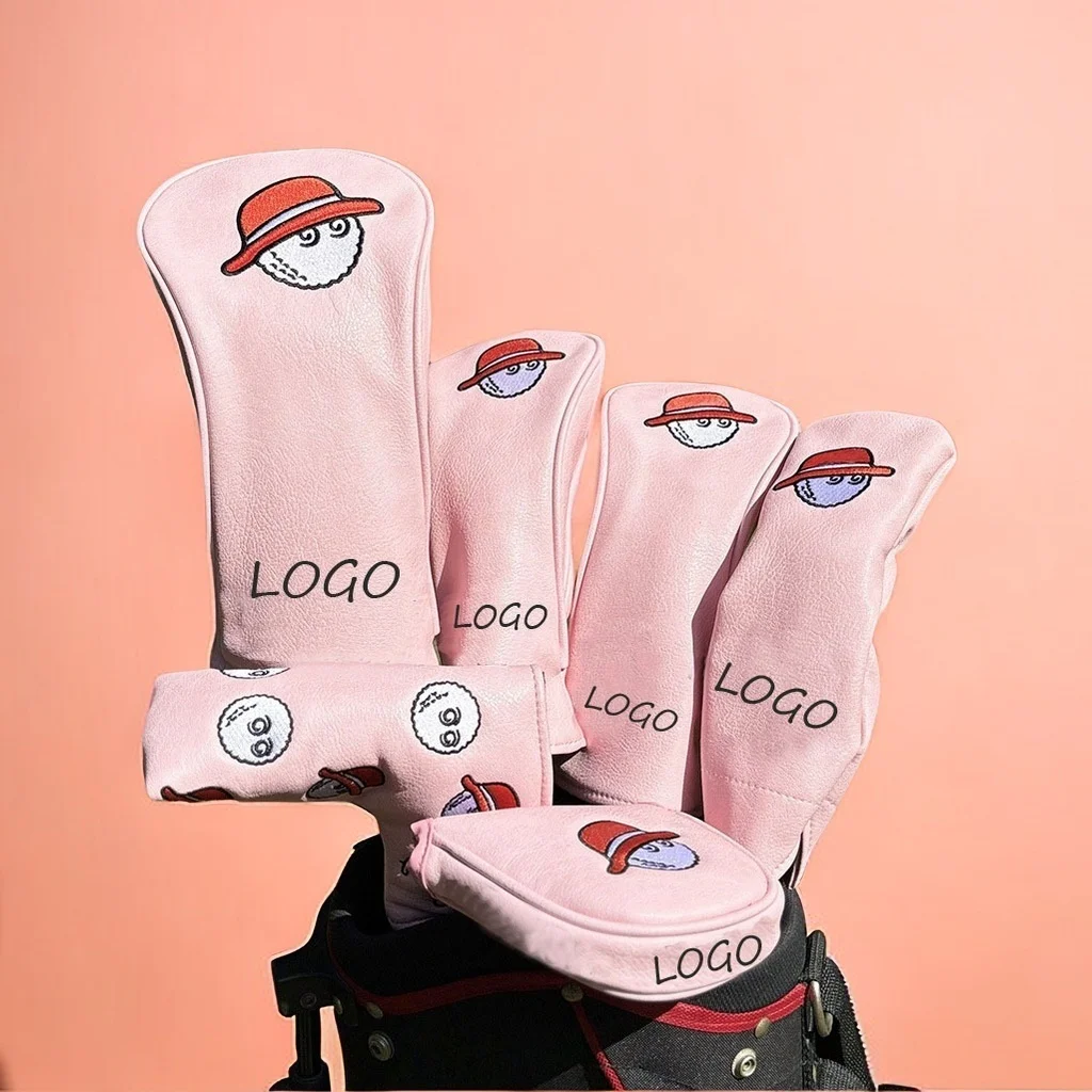Support Low MOQ Golf  headcover Driver headcover Quick custom embroidered logo golf club headcover