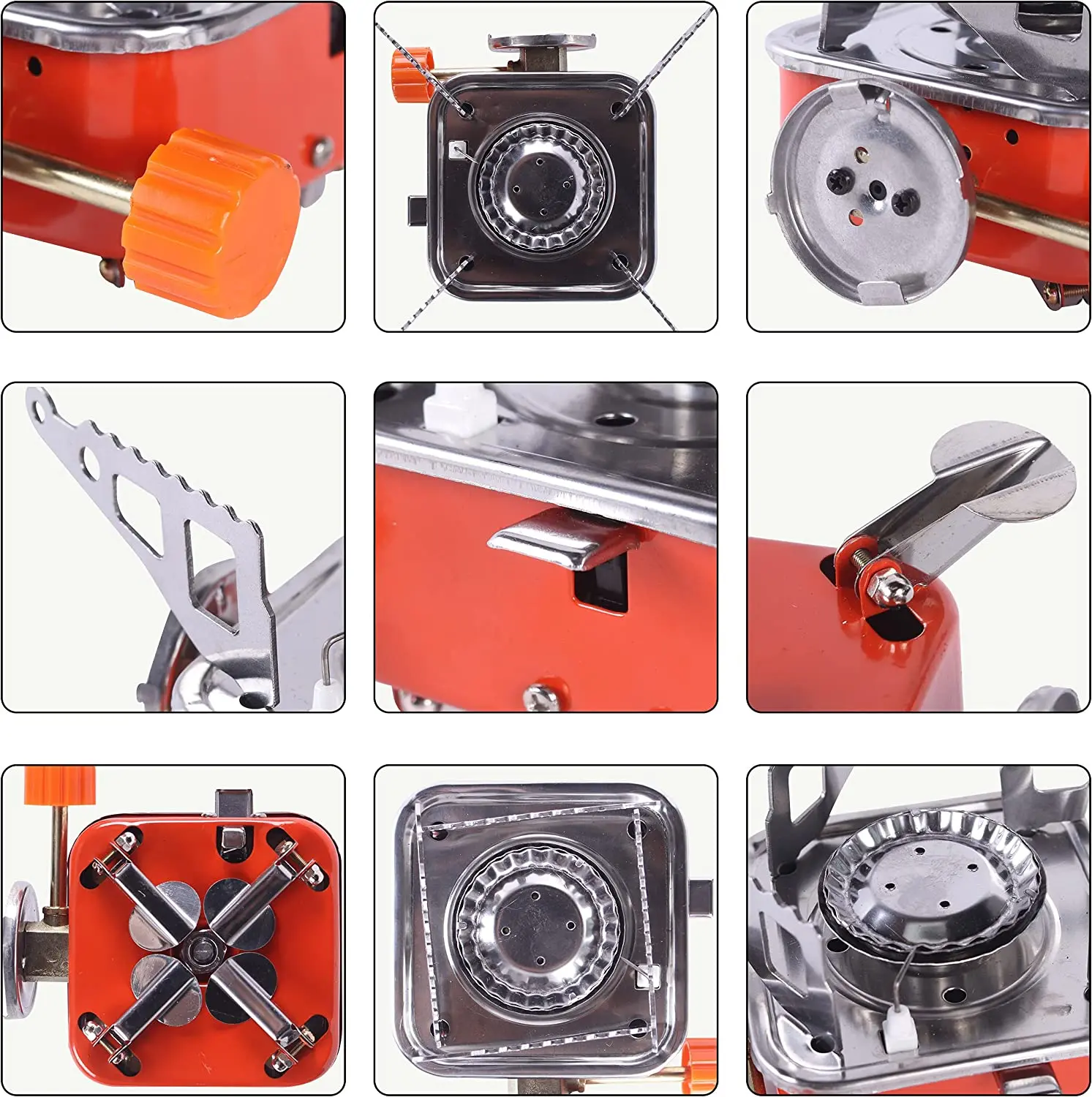 Comfort Portable Card Camping Type Gas Stove Burner Cast Iron Modern Novel Design Factory Price Small Gas Stove Free Spare Parts