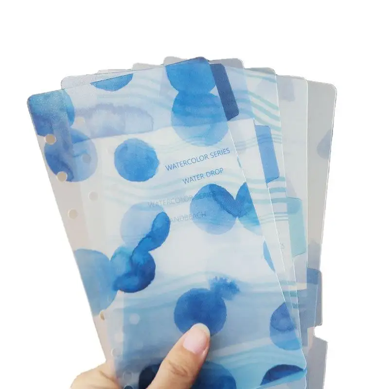 A5A6 PVC loose leaf core separator paper separator Index binder frosted translucent schedule Planner individuation diary gift