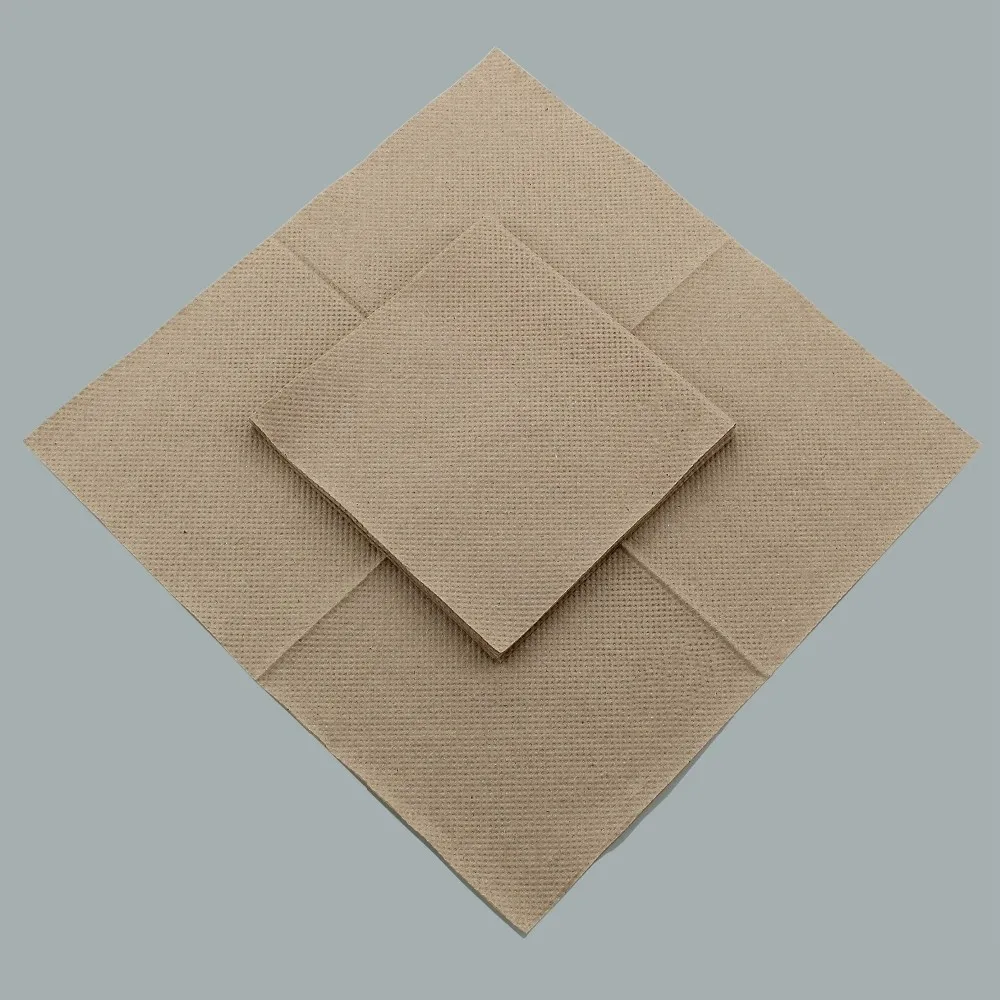 Custom printed cocktail dinner napkins paper with logo 2ply beverage decorative napkin restaurant lunch bar party Bamboo pulp