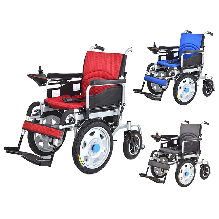 2024 New Folding Electric Wheelchair Lightweight Folding Portable Travel Wheelchair Used For Sale
