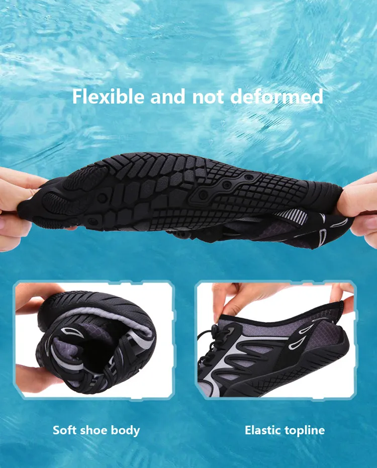 No Moq Ready to Ship Hot Sale Rubber Shoes New Arrival Women Men Aqua Shoes