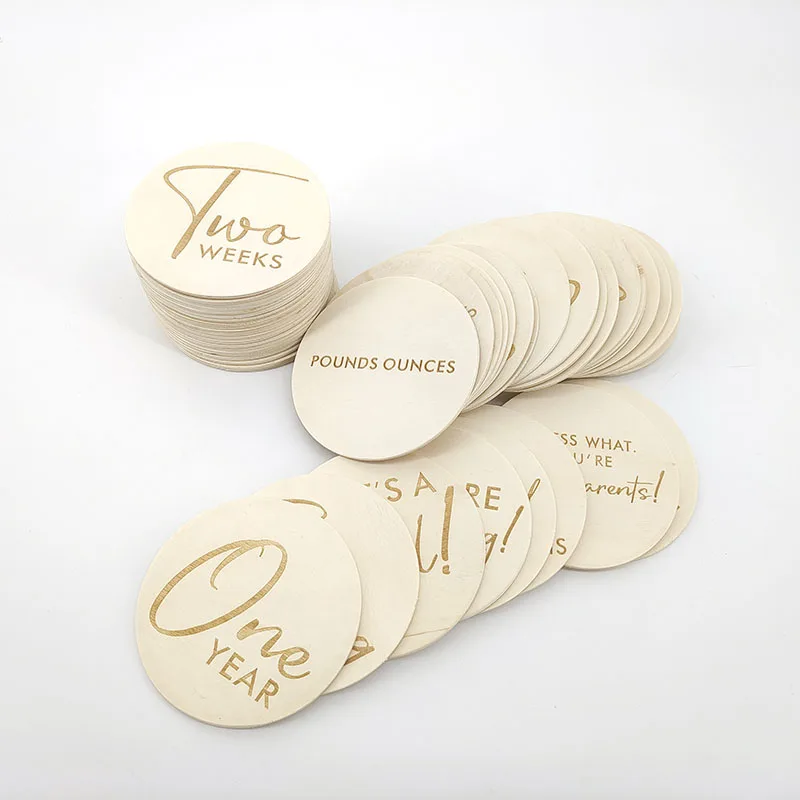 Customized Wooden Round Digital Pattern Slice Cutouts Digital Pattern For Wedding Coasters Painting Craft And Home Decoration