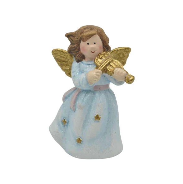 Customizable Resin Angel Statue Sculpture European Home Decoration With Religious Style For Crafts