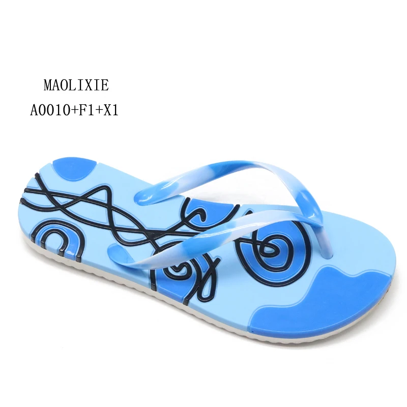OEM custom pvc sole unicorn flip flops girl soft china wholesale slippers women