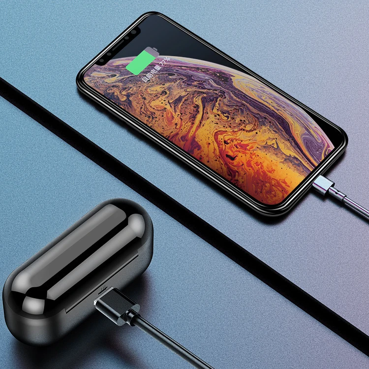 
Audifonos BT Tws 2021 Earphone F9-Tws 5.0 Wireless Multi-Function Headset F9 Earbuds with Power Bank Battery Display 
