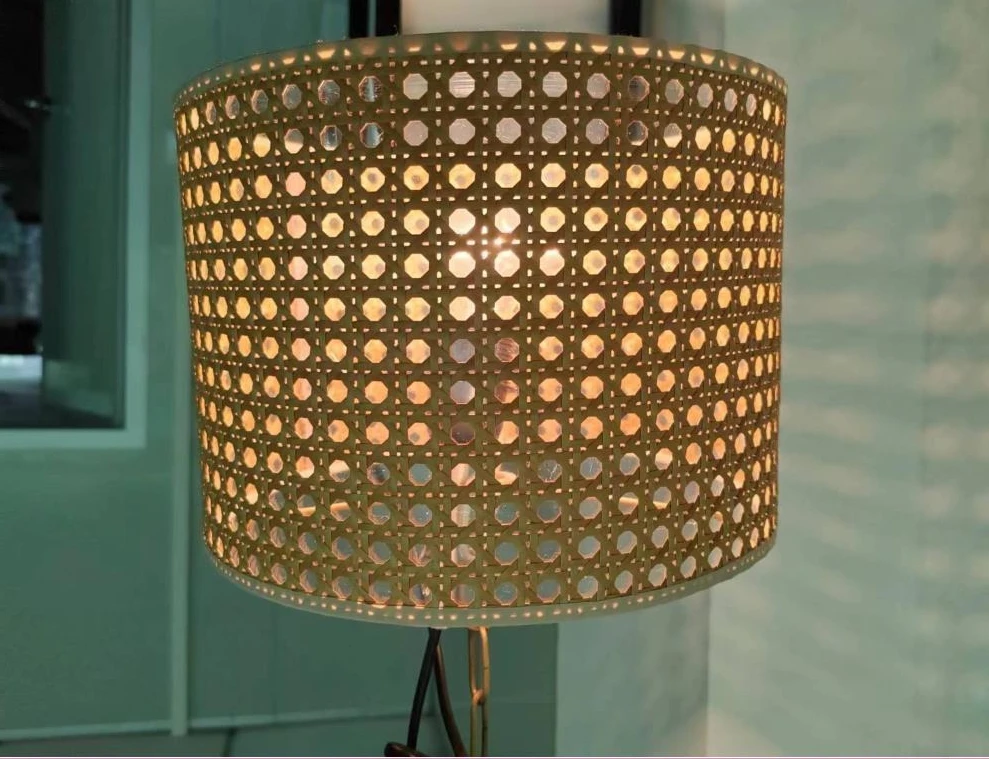Artificial Rattan Lampshade Lamp Shade Rattan Woven Lampshade Table Lamp Cover Replacement Lamp Shade