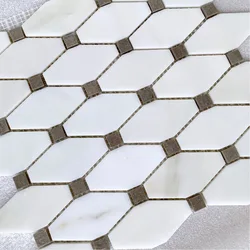 Foshan Black and White Gray Matte Surface Non Slip Octagon Floor Tile And Wall Tile