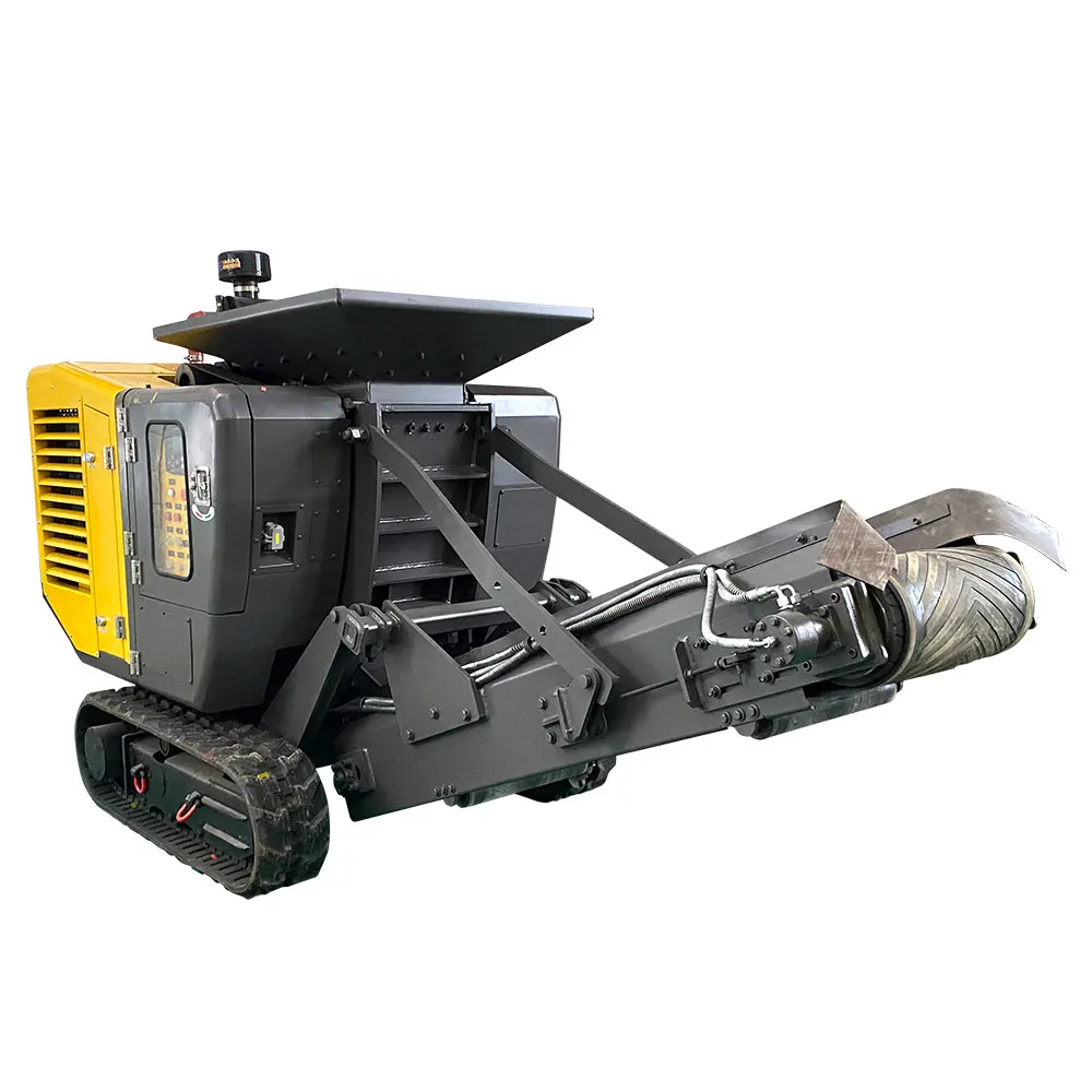 Китайская мобильная дробильная установка низкая стоимость высокое качество каменный карьер подвижная конусная дробилка с новым дизайном